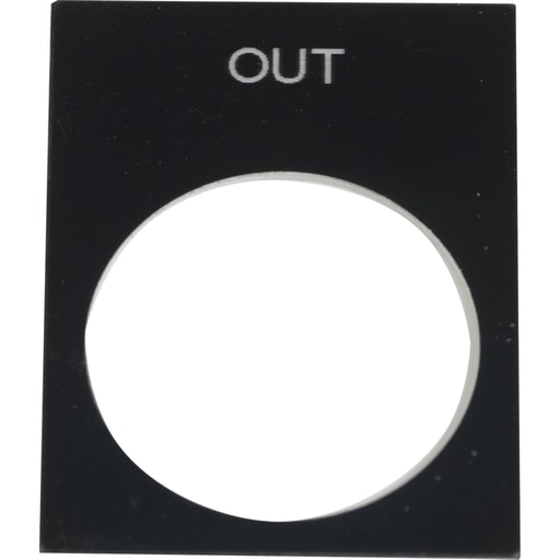 Square-D / Schneider - Square D ZB2BY2339 30 x 40 mm White/Black PVC Out Standard Legend Plate