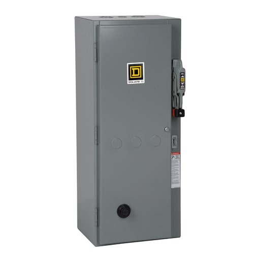 Square-D / Schneider - Square D 8538SDG32V02S 110/120 VAC 15 Hp 3-Pole NEMA 1 Full Voltage Non-Reversing Combination Starter