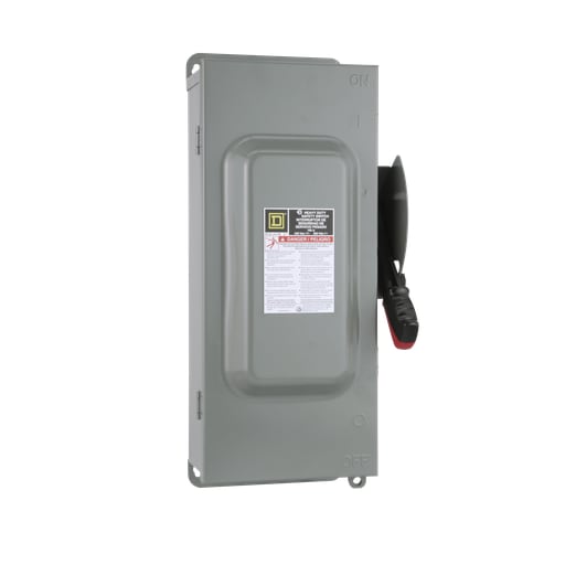 Square-D / Schneider - Square D H223AWK 240 VAC 100 Amp 2-Pole Class H/J/K/L/R Fusible Heavy Duty Safety Switch