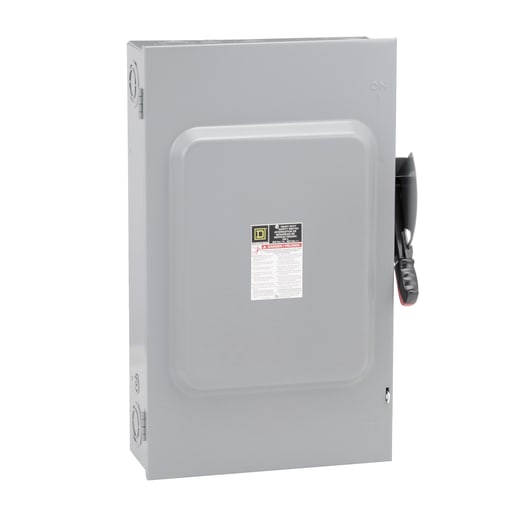 Square-D / Schneider - Square D HU364 600 VAC 200 Amp 3-Pole Non-Fusible Heavy Duty Safety Switch