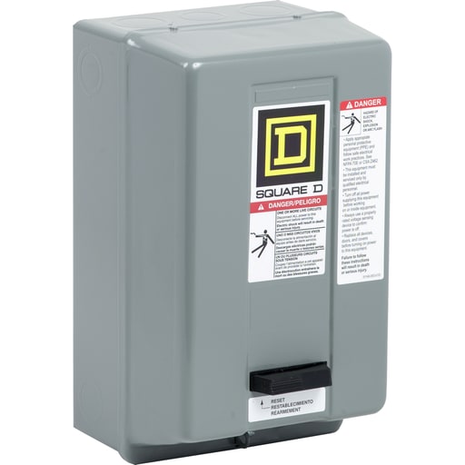 Square-D / Schneider - Square D 8536SBG1V01S 24 VAC 18 Amp 2 Hp 2-Pole NEMA 1 Full Voltage Non-Reversing Magnetic Starter