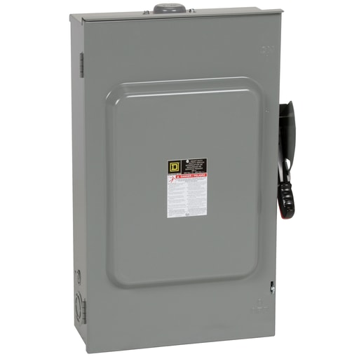 Square-D / Schneider - Square D HU364NRB 600 VAC 200 Amp 3-Pole Non-Fusible Heavy Duty Safety Switch
