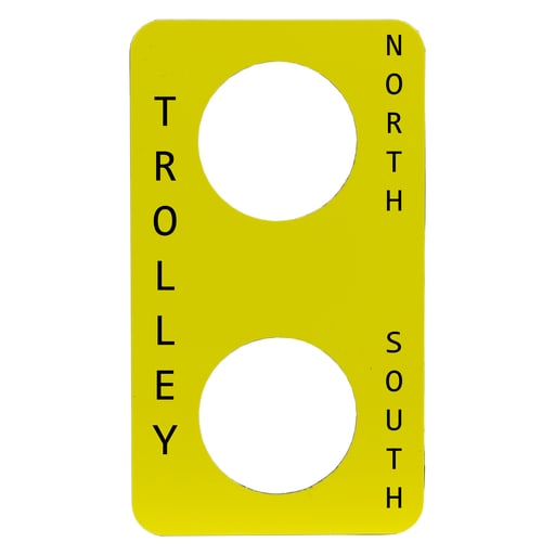Square-D / Schneider - Square D 9001SKN204 Trolley North-South Pendant Station Legend Plate