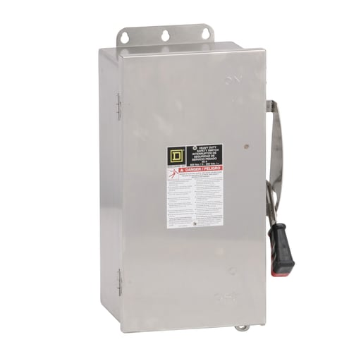Square-D / Schneider - Square D HU362DS 600 VAC 60 Amp 3-Pole Non-Fusible Heavy Duty Safety Switch