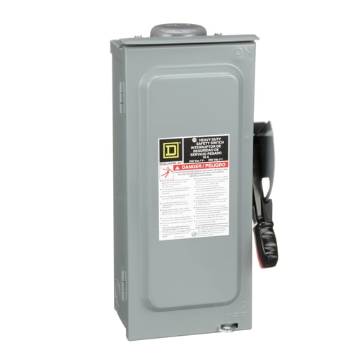 Square-D / Schneider - Square D H322NRB 240 VAC 60 Amp 3-Pole Class H/J/K/L/R Fusible Heavy Duty Safety Switch