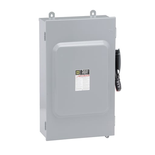Square-D / Schneider - Square D H364AWK 600 VAC 200 Amp 3-Pole Class H/J/K/L/R Fusible Heavy Duty Safety Switch