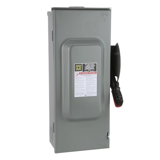 Square-D / Schneider - Square D H223NRB 240 VAC 100 Amp 2-Pole Class H/J/K/L/R Fusible Heavy Duty Safety Switch