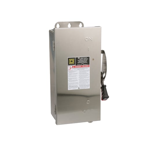 Square-D / Schneider - SQD HU361NDS SW UNFUSED HD 30A 3P STAINLESS/NEUTRAL