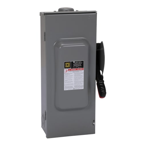 Square-D / Schneider - Square D HU363NRB 600 VAC 100 Amp 3-Pole Non-Fusible Heavy Duty Safety Switch