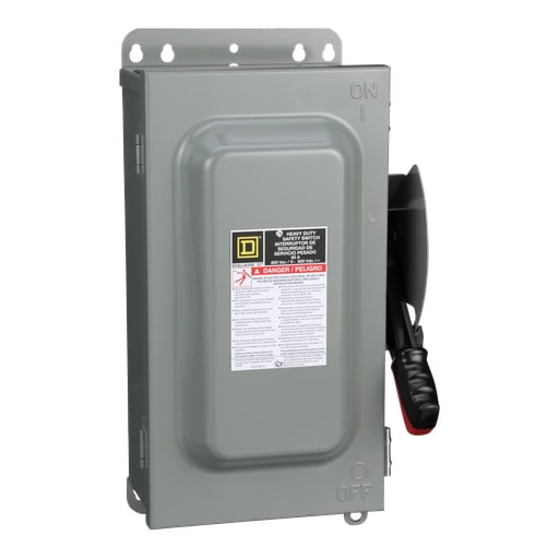 Square-D / Schneider - Square D HU362AWKEI 600 VAC 60 Amp 3-Pole Non-Fusible Heavy Duty Safety Switch