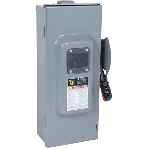 Square-D / Schneider - Square D HU363RBVW 600 VAC 100 Amp 3-Pole Non-Fusible Heavy Duty Safety Switch