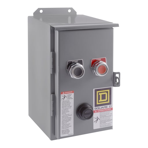 Square-D / Schneider - Square D 8536SCA3V06A 440/480 VAC 27 Amp 10 Hp 3-Pole NEMA 3R/12 Full Voltage Non-Reversing Magnetic Starter