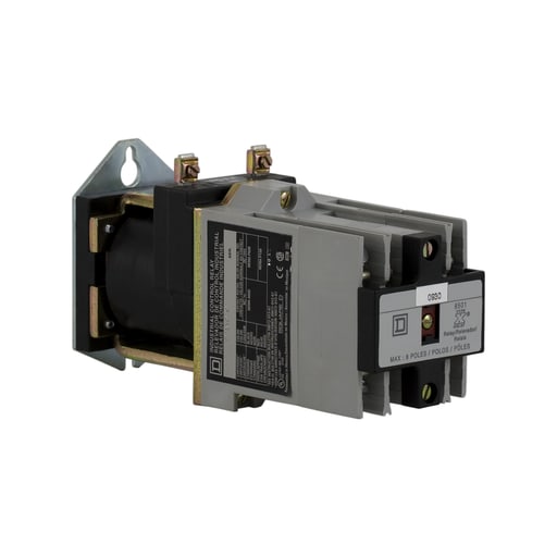 Square-D / Schneider - Square D 8501XDO60V53 24 VDC 10/5 Amp 6-Pole 6NO Panel Mount DC Operated Control Relay