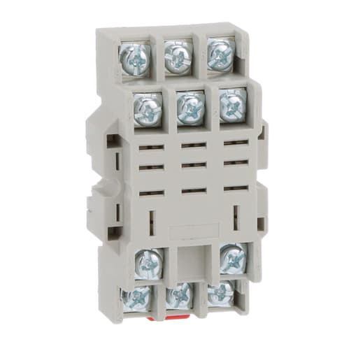 Square-D / Schneider - Square D 8501NR43B 300 VAC 10 Amp Din Rail/Direct Panel Mount Double Tier Relay Socket