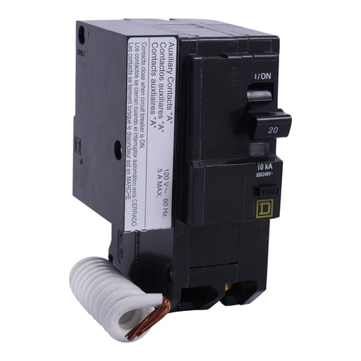 Square-D / Schneider - Square D QO220EPD1200 2-Pole 20 Amp 120/240 Volt Plug-On Thermal Magnetic Miniature Circuit Breaker
