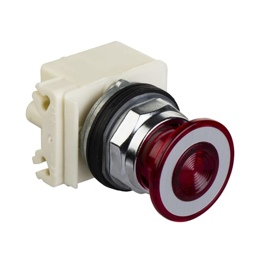 Square-D / Schneider - Square D 9001KR9P1RH6 Type K 30 mm 10 Amp 600 VAC Push Button