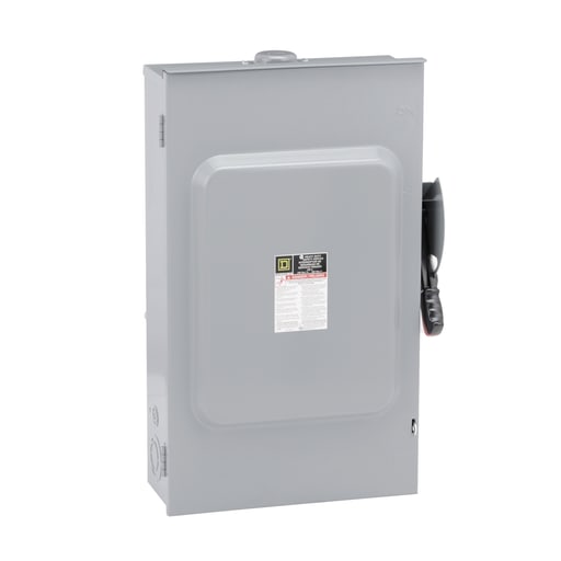 Square-D / Schneider - Square D H224NRB 240 VAC 200 Amp 2-Pole Class H/J/K/L/R Fusible Heavy Duty Safety Switch