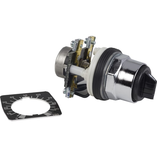 Square-D / Schneider - Square D 9001K2104 300 Volt 2 W 500 Ohm NEMA 4/13 30 mm Push Button Potentiometer