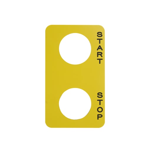 Square-D / Schneider - Square D 9001SKN208 Start-Stop Pendant Station Legend Plate