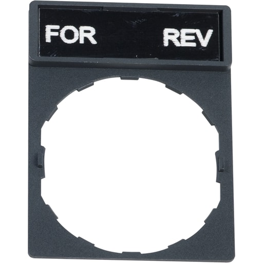 Square-D / Schneider - Square D ZBY2371 30 x 40 mm For-Rev Marked Standard Legend Holder