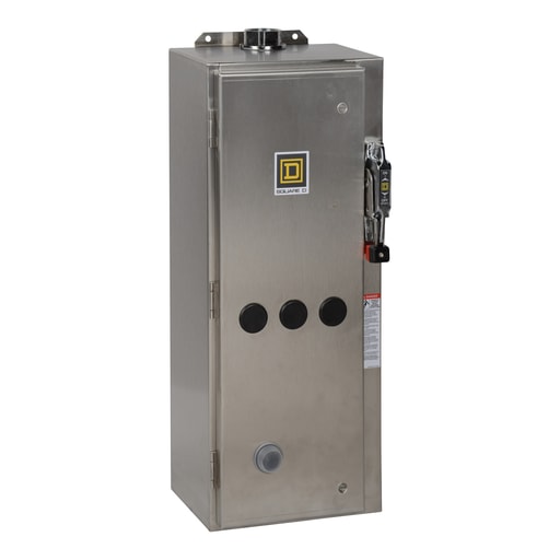 Square-D / Schneider - Square D 8539SDG3V02S 110/120 VAC 45 Amp 7.5 Hp 3-Pole Full Voltage Non-Reversing Combination Starter