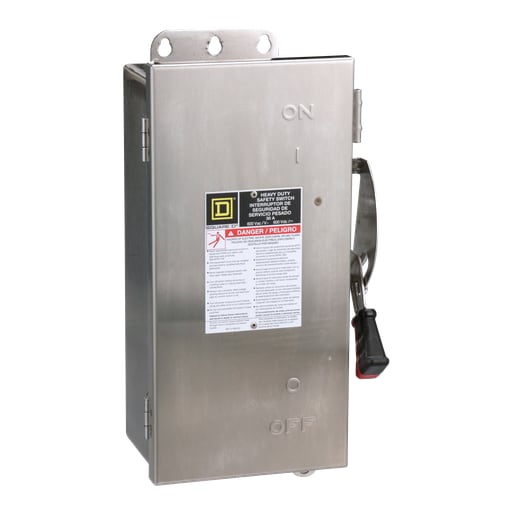 Square-D / Schneider - Square D HU361DSEI 600 VAC 30 Amp 3-Pole Non-Fusible Heavy Duty Safety Switch