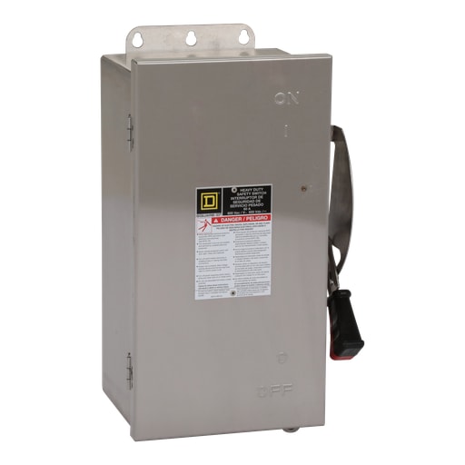 Square-D / Schneider - Square D HU362DSEI 600 VAC 60 Amp 3-Pole Non-Fusible Heavy Duty Safety Switch