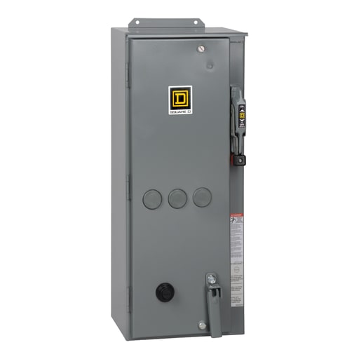 Square-D / Schneider - Square D 8538SDA22V03 220/240 VAC 15 Hp 3-Pole NEMA 12 Full Voltage Non-Reversing Combination Starter