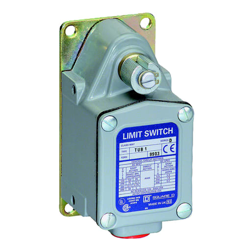 TESENSOR - Square D 9007TUC1 600 VAC/VDC 30 Amp SPDT Die-Cast Zinc Spring Return Severe/Extra Heavy Duty Limit Mill Switch