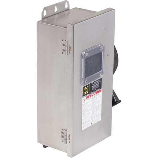 Square-D / Schneider - Square D CHU361DS 600 VAC/VDC 30 Amp 30 Hp 3-Pole NEMA 4/4X Fusible Heavy Duty Safety Switch