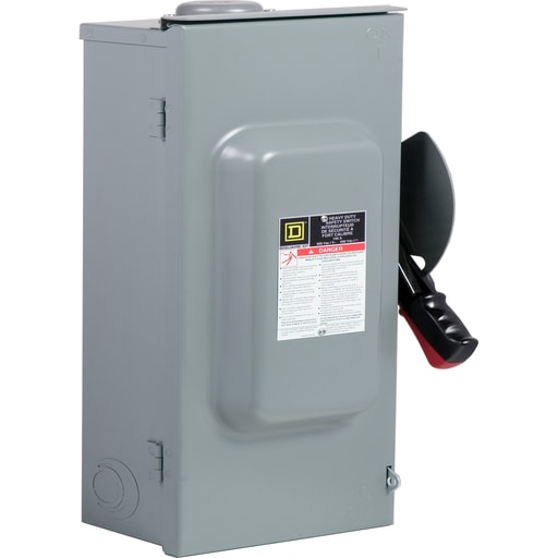 Square-D / Schneider - SQD CH363RB 100A 3P TYPE3R 600VAC/DC HEAVY DUTY FUSIBLE SAFETY SWITCH