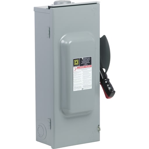 Square-D / Schneider - Square D CH323NRB 240 VAC 250 VDC 100 Amp 30 Hp 3-Pole NEMA 3R Fusible Heavy Duty Safety Switch