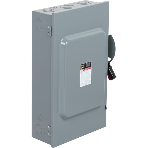 Square-D / Schneider - Square D CH364 600 VAC/VDC 200 Amp 150 Hp 3-Pole NEMA 1 Fusible Heavy Duty Safety Switch