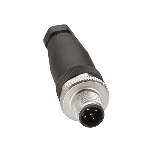 TESENSOR - TES XZCC12MDM50B Male, M12, 5 pin, straight connector, cable gland Pg 7