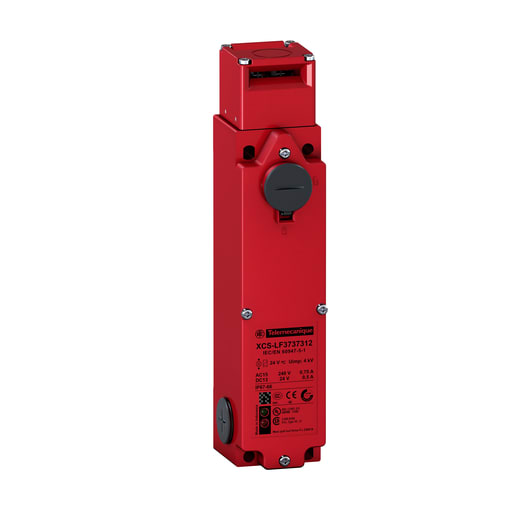 TESENSOR - TEC XCSLF3737312 Safety switch, TEC Safety switches XCS, metal XCSLF, 2 NC+1 NO, slow break, 3 entries tapped M20, 24 V