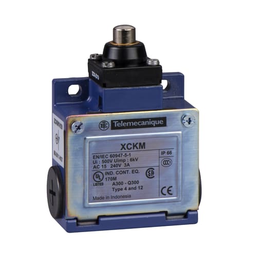 TESENSOR - TES XCKM110H29 Limit switch, Limit switches XC Standard, XCKM, metal end plunger, 1NC+1 NO, snap action, M20
