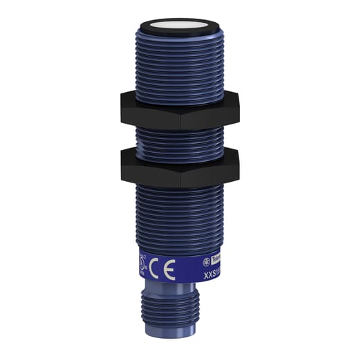 TESENSOR - TES XXS18P1PM12 Ultrasonic sensors XX, ultrasonic sensor cylindrical M18, Sn=1 m, PNP, SYNC, connector M12