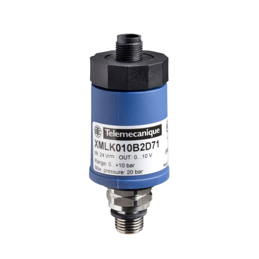 TESENSOR - TEC XMLK010B2D21 Electronic pressure sensors, Pressure sensors XM, sensor XMLK, 0...10 bar, G 1/4 A, 4...20 mA, M12, set of 1