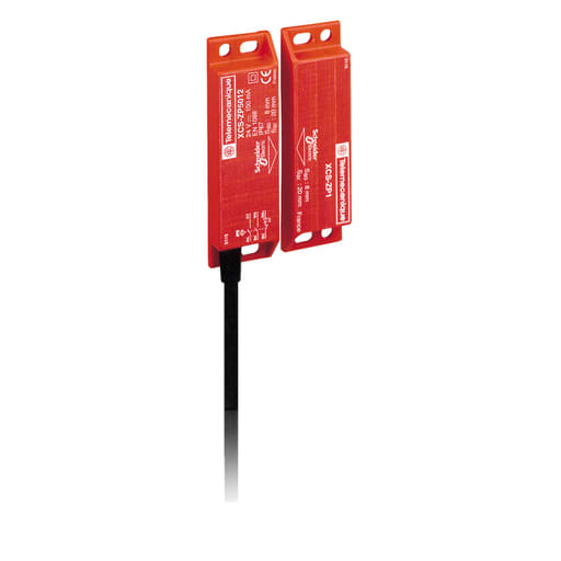 TESENSOR - TEC XCSDMP7002 Coded magnetic switch, TEC Safety switches XCS, XCSDMP, 2 NC + 1 NO, 1 NC staggered, 2 m