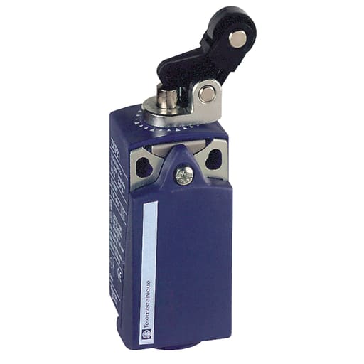 TESENSOR - TEC XCKP2127N12 Limit switch, Limit switches XC Standard, XCKP, thermoplastic plastic roller lever plung. Ver, 1NC+1 NO, snap, 1/2NPT