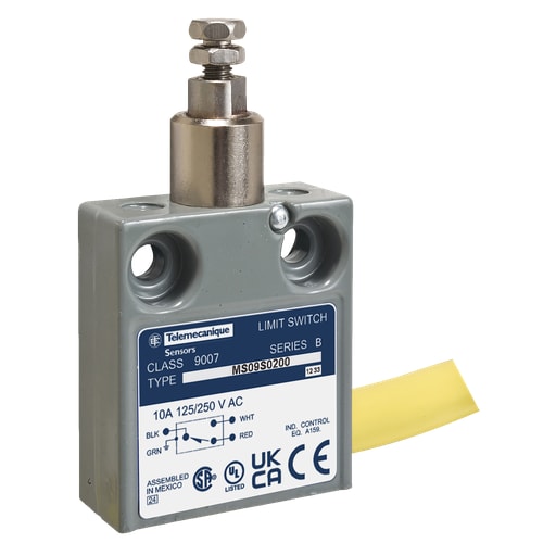 TESENSOR - Square D 9007MS02S0310 240 VAC 28 VDC 10/5 Amp SPDT Snap Action Encapsulated Miniature Heavy Duty Limit Switch