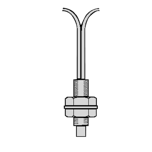 TESENSOR - TEC XUFN05321 Photoelectric sensors XU, plastic fibre optic for sensor, diffuse, general use, standard, 2 m, Sn70mm