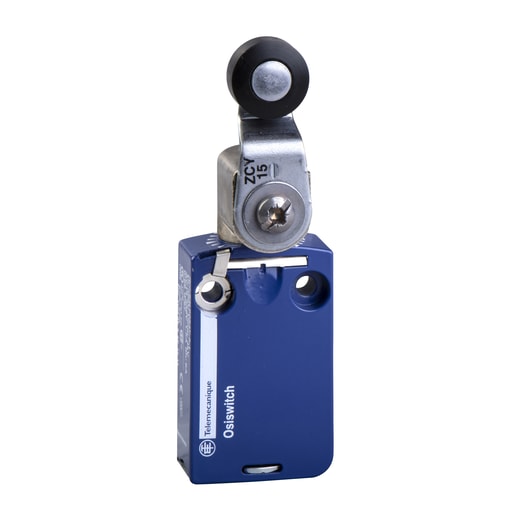 TESENSOR - TES XCMD2115L5 Limit switch, Limit switches XC Standard, XCMD, thermoplastic roller lever, 1NC+1 NO, snap, 5 m