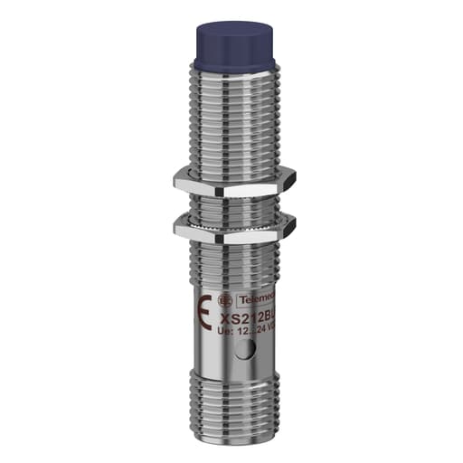 TESENSOR - TES XS212BLPAM12 inductive sensor XS2 M12, L53mm, brass, Sn4mm, 12..24VDC, M12