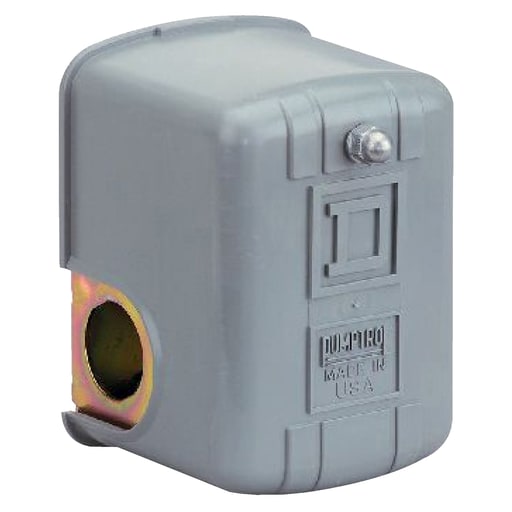 TESENSOR - TEC 9013FSW29J21 Square-D Pumptrol, water pump switch 9013FS, adjustable diff., 30 50 PSI