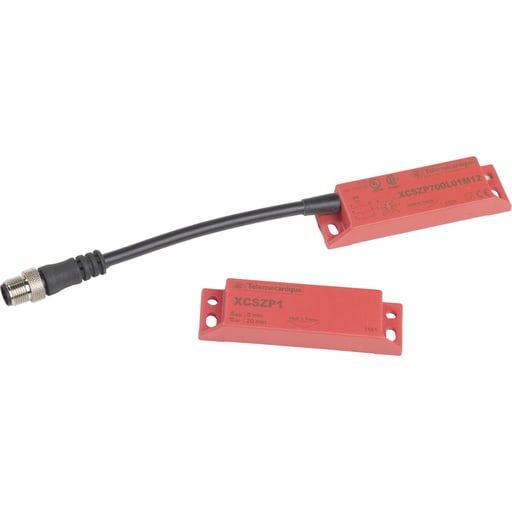 TESENSOR - TEC XCSDMP700L01M12 Coded magnetic switch, TEC Safety switches XCS, XCSDMP, 2 NC + 1 NO, 1 NC staggered, M12 0.15 m