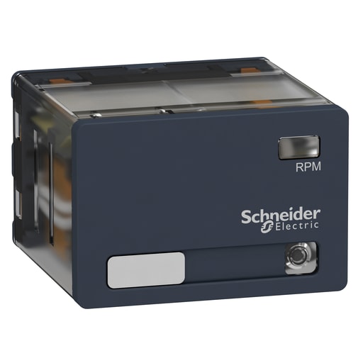 Square-D / Schneider - Square D RPM43BD 24 VDC 15 Amp 4PDT 4CO Din Rail/Panel Mount Power Plug-In Relay