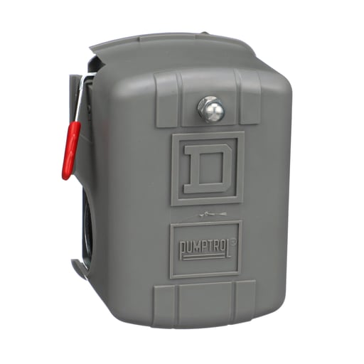 TESENSOR - TEC 9013FHG2J27M1X Square-D Pumptrol, air compressor switch 9013FH, fixed differential, Off at 100 PSI, low hp