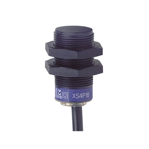TESENSOR - TES XS4P18PA340 Inductive proximity sensors XS, inductive sensor XS4 M18, L36mm, PPS, Sn8mm, 12...24 VDC, cable 2 m