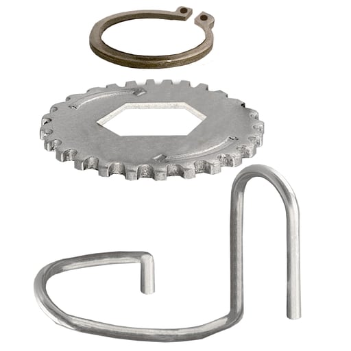 TESENSOR - TEC XY2CZ918 TEC Emergency stop rope pull switches XY2C, mounting kit, spring notched washer circlip